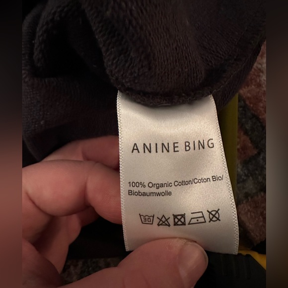 NWOT Anine BING Vintage eagle washed cotton Sweatshirt (Size large) - Picture 3 of 10